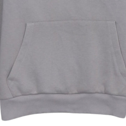 Bershka Women Grey Hooded Pullover Sweatshirt S Romantic Skull Print