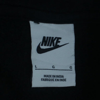 Nike Mens Black Pullover Hoodie L Cotton Blend Sweatshirt