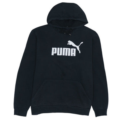 Puma Men's Black XL Pullover Hoodie Fleece Graphic Sportswear