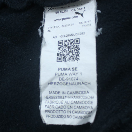 Puma Men's Black XL Pullover Hoodie Fleece Graphic Sportswear