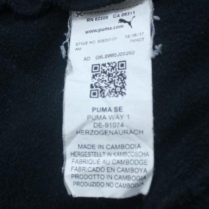 Puma Men's Black XL Pullover Hoodie Fleece Graphic Sportswear