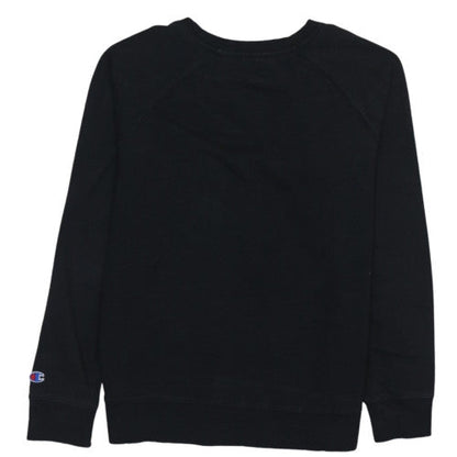 Champion Women's Black XL Pullover Sweatshirt with Logo Detail