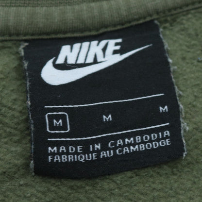 Nike Men's Green Crew Neck Sweatshirt M Pullover Regular Fit