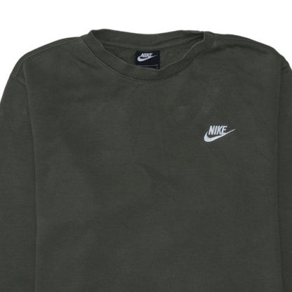 Nike Men's Green Crew Neck Sweatshirt M Pullover Regular Fit