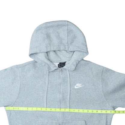Nike Men's Grey Full Zip Fleece Hoodie M Regular Fit