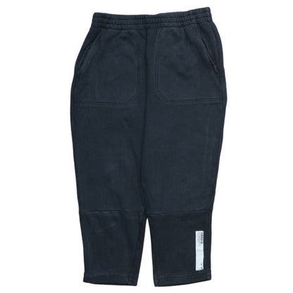 Adidas Men's Black Cropped Trousers L Logo Casual Sportswear