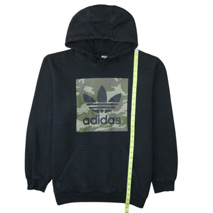 Adidas Men's Black XL Pullover Hoodie with Camouflage Logo
