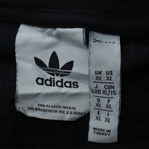 Adidas Men's Black XL Pullover Hoodie with Camouflage Logo