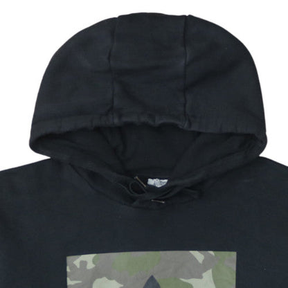 Adidas Men's Black XL Pullover Hoodie with Camouflage Logo