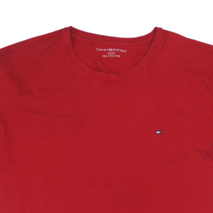 Tommy Hilfiger Men's Red 3XL Crew Neck Cotton Blend T-Shirt