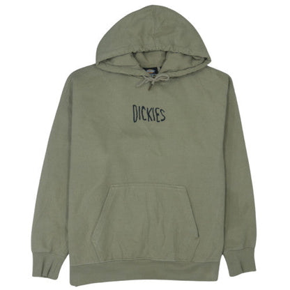 Dickies Mens Green Pullover Hoodie Medium Fleece Lined Casual Sweatshirt