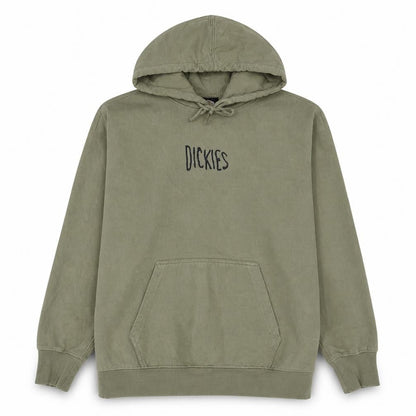 Dickies Mens Green Pullover Hoodie Medium Fleece Lined Casual Sweatshirt