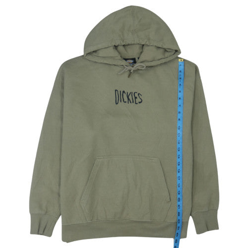 Dickies Mens Green Pullover Hoodie Medium Fleece Lined Casual Sweatshirt