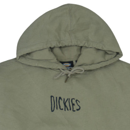Dickies Mens Green Pullover Hoodie Medium Fleece Lined Casual Sweatshirt