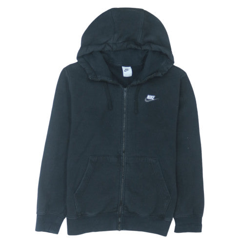 Nike Men's Black Full Zip Hoodie Size S Regular Fit Fleece Sweatshirt