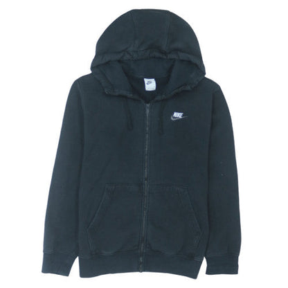 Nike Men's Black Full Zip Hoodie Size S Regular Fit Fleece Sweatshirt