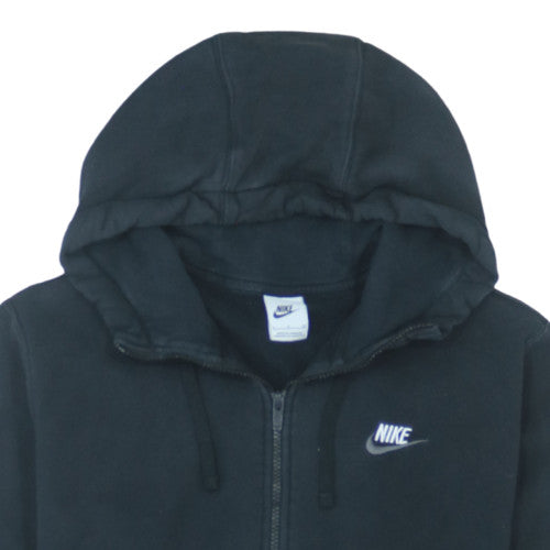 Nike Men's Black Full Zip Hoodie Size S Regular Fit Fleece Sweatshirt