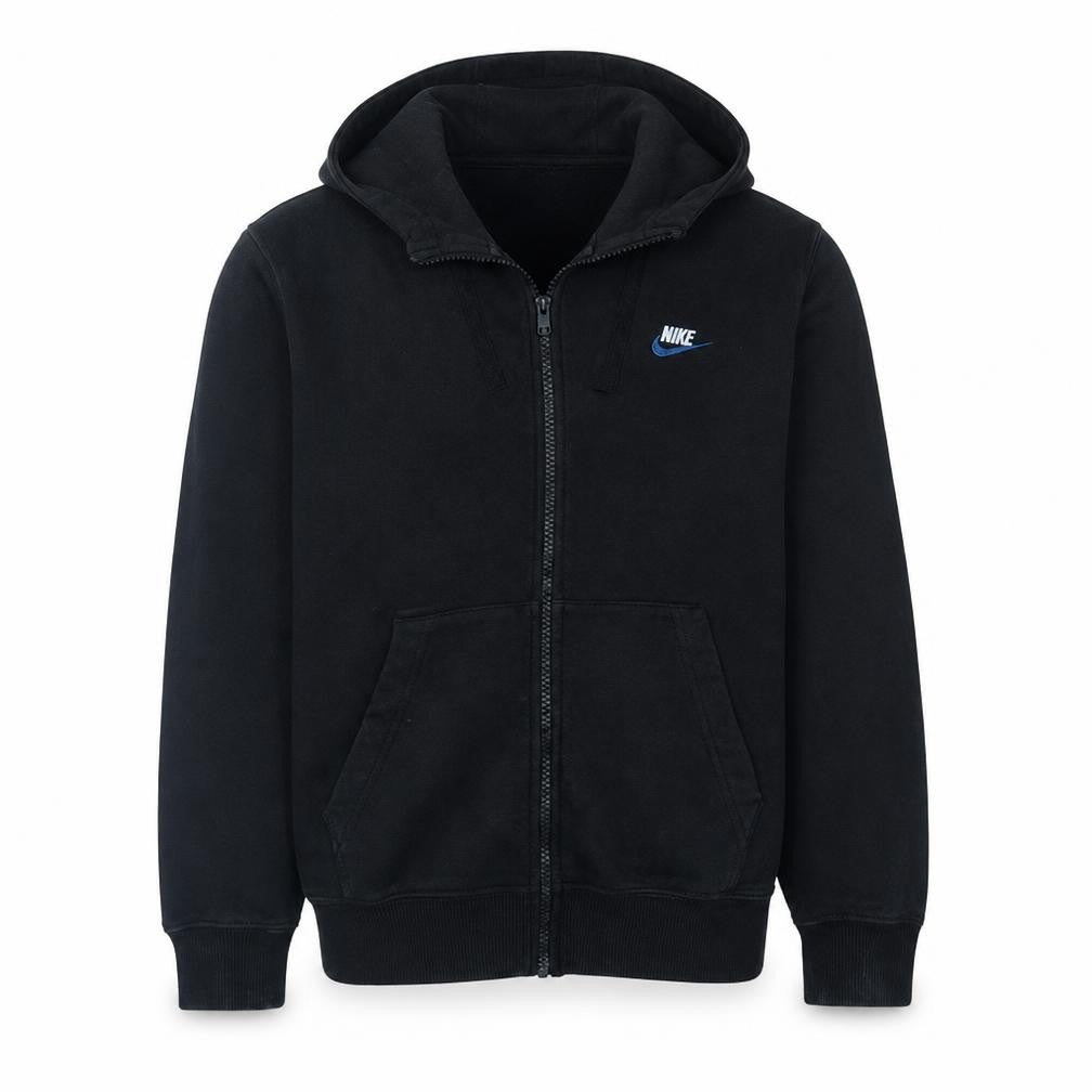 Nike Men's Black Full Zip Hoodie Size M Fleece Sportswear