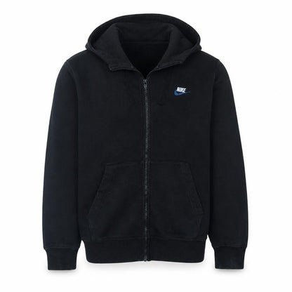 Nike Men's Black Full Zip Hoodie Size M Fleece Sportswear
