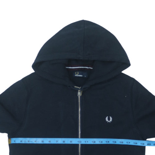 Fred Perry Men's Black Full Zip Hoodie Small