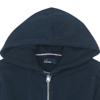 Fred Perry Men's Black Full Zip Hoodie Small