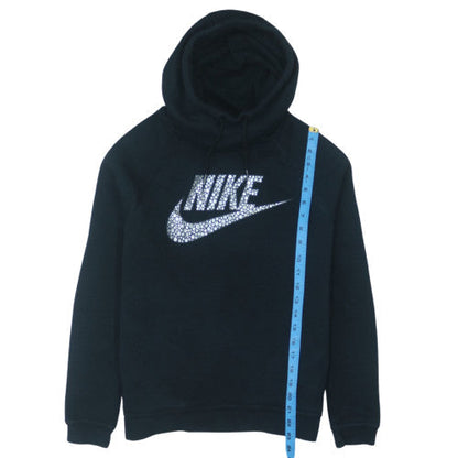 Nike Womens Black M Pullover Hoodie with Logo Print