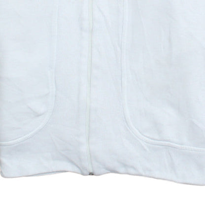 Adidas Womens White Full Zip Hoodie Size 14 Hooded Sweatshirt