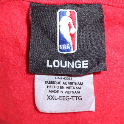 NBA Lounge Chicago Bulls Red Hoodie Men's XXL Pullover Fleece