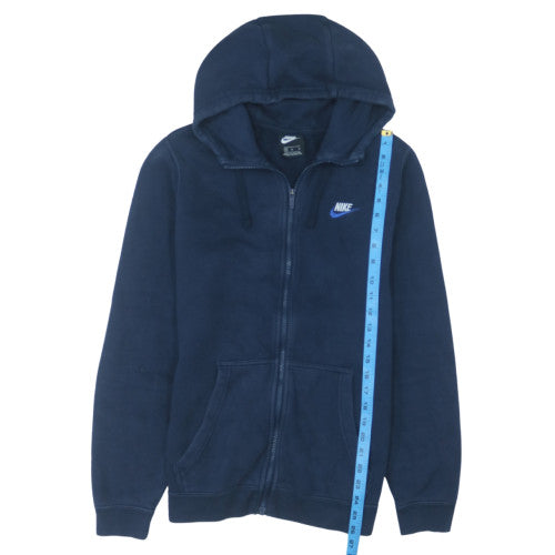 Nike Men's Blue Full Zip Fleece Hoodie Size M