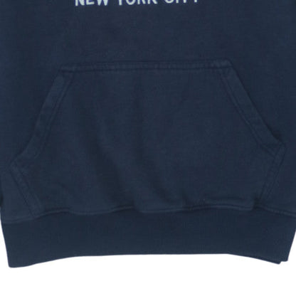 Tommy Hilfiger Men's Blue Pullover Hoodie M NYC Graphic Cotton