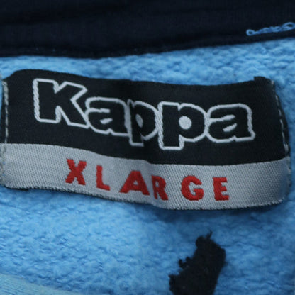 Kappa Men's Blue XL Pullover Hoodie with Logo
