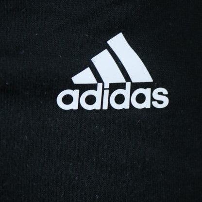 Adidas Womens Black 1/2 Zip Hooded Pullover Sweatshirt Size 16