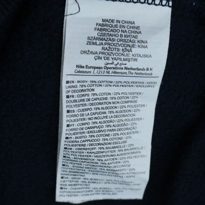 Nike Men's Blue Pullover Hoodie M Logo Fleece Sweatshirt