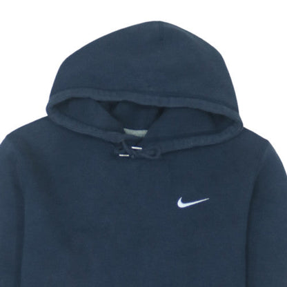 Nike Men's Blue Pullover Hoodie M Logo Fleece Sweatshirt