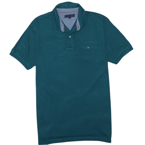 Tommy Hilfiger Men's Green Cotton Short Sleeve Polo Shirt XL