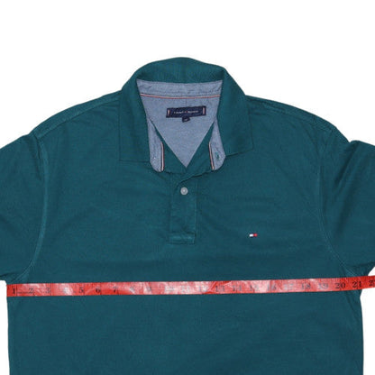 Tommy Hilfiger Men's Green Cotton Short Sleeve Polo Shirt XL