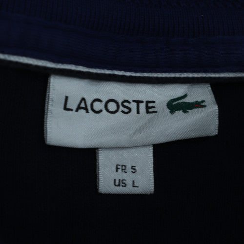 Lacoste Men's Blue L 1/2 Zip Fleece Sweatshirt Regular Fit