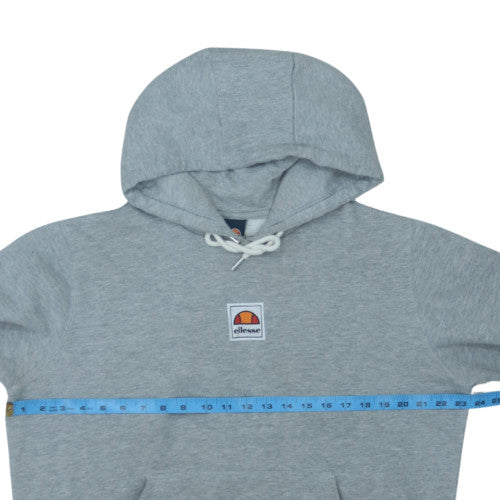 Ellesse Women's Grey Pullover Hoodie UK 12 Cotton Blend Logo