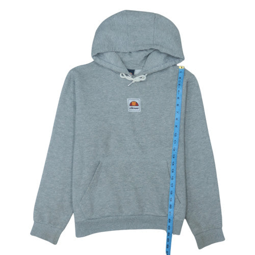 Ellesse Women's Grey Pullover Hoodie UK 12 Cotton Blend Logo