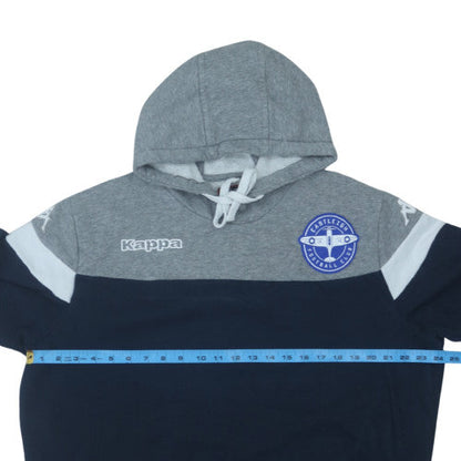 Kappa Men's Grey Blue XL Pullover Hoodie Football Graphic Sweatshirt