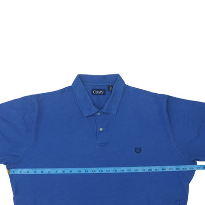 Chaps Men's Blue 2XL Classic Cotton Polo Shirt