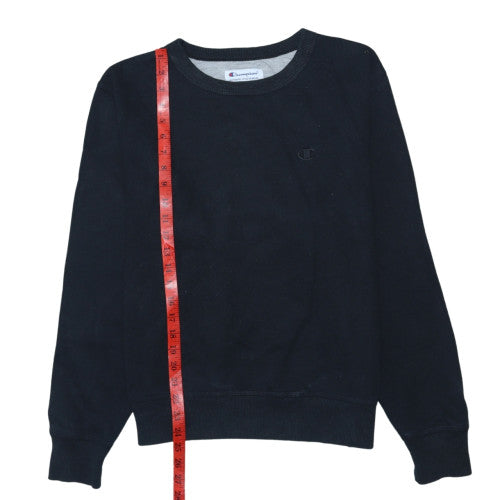 Champion Women's Black Classic Crew Neck Sweatshirt Size S