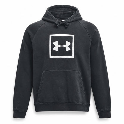 Under Armour Men's Black 2XL Pullover Hoodie Fleece Logo Sweatshirt