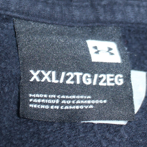 Under Armour Men's Black 2XL Pullover Hoodie Fleece Logo Sweatshirt