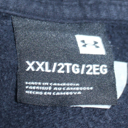 Under Armour Men's Black 2XL Pullover Hoodie Fleece Logo Sweatshirt