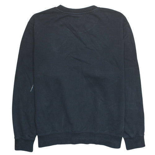 Nike Men's Black L Pullover Sweatshirt Crew Neck Fleece Logo