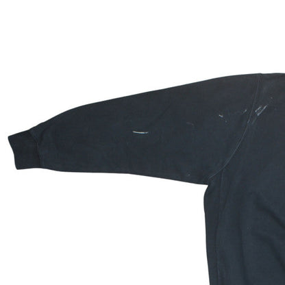 Nike Men's Black L Pullover Sweatshirt Crew Neck Fleece Logo