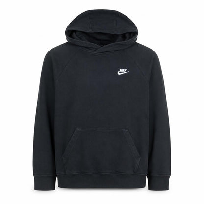 Nike Men's Black Pullover Hoodie M Logo Fleece Sweatshirt