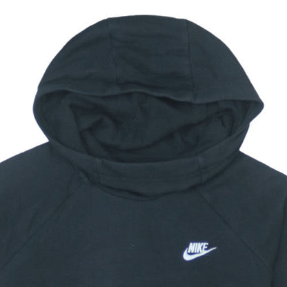 Nike Men's Black Pullover Hoodie M Logo Fleece Sweatshirt