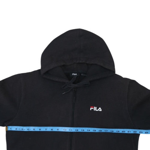 Fila Men's Black Full Zip Hoodie Size M Logo Sportswear